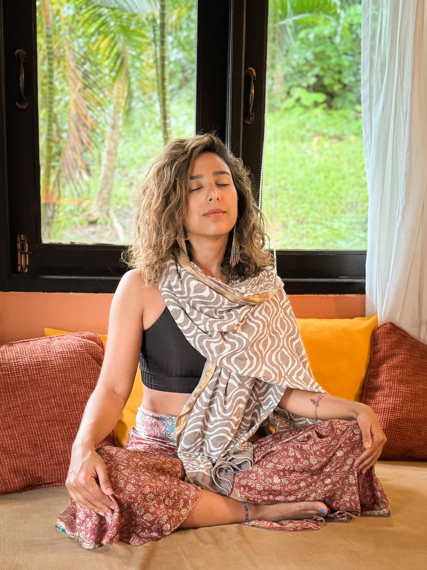 Shohre in meditation