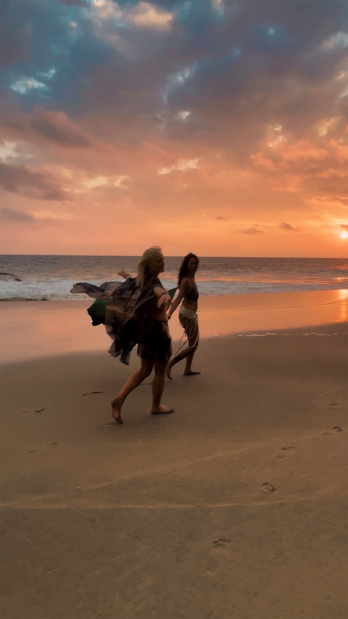 A woman moving freely, claiming her new identity